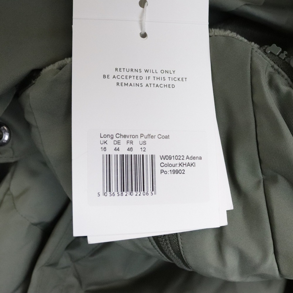 NWT Seraphine Green 3-In-1 Long Chevron Puffer Maternity Coat 12 Babywearing - Picture 13 of 16